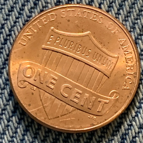 2021 fresh out of the role uncirculated penny with errors - Picture 3 of 3
